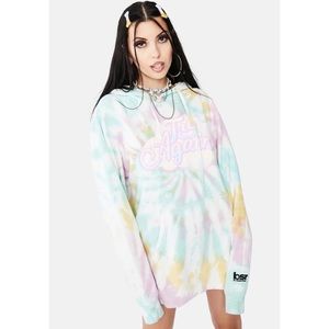 NWOT BSR By Samii Ryan Try Again Tie Dye Hoodie